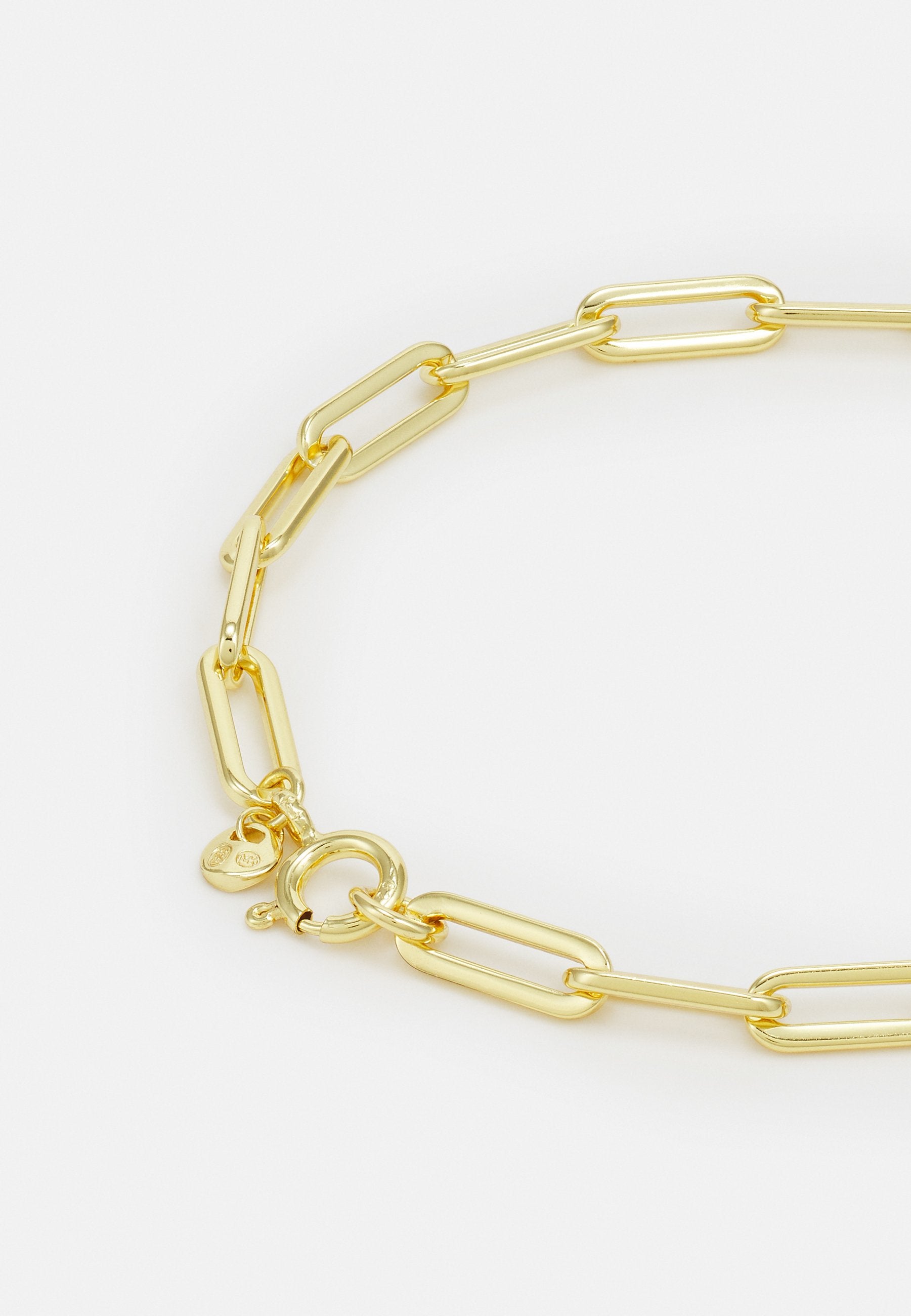MICHAEL KORS WOMEN'S 14K GOLD-PLATED STERLING SILVER PAPERCLIP CHAIN BRACELET, MKC174400710 Media 4