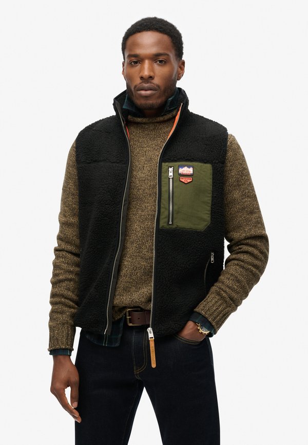 Superdry & Co VINTAGE RETRO - Waistcoat - black