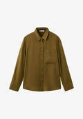 Mango ADULT - Button-down blouse - olive