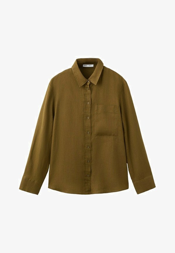 Mango ADULT - Button-down blouse - olive