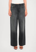 Fiorucci WOMEN'S FADED BLACK BAGGY JEANS