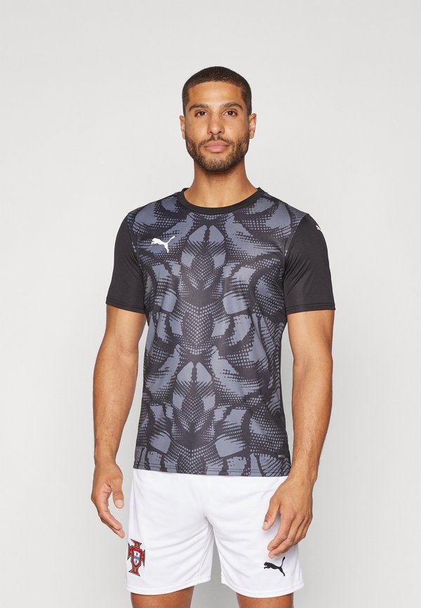 Puma Sports T-shirt - black/white