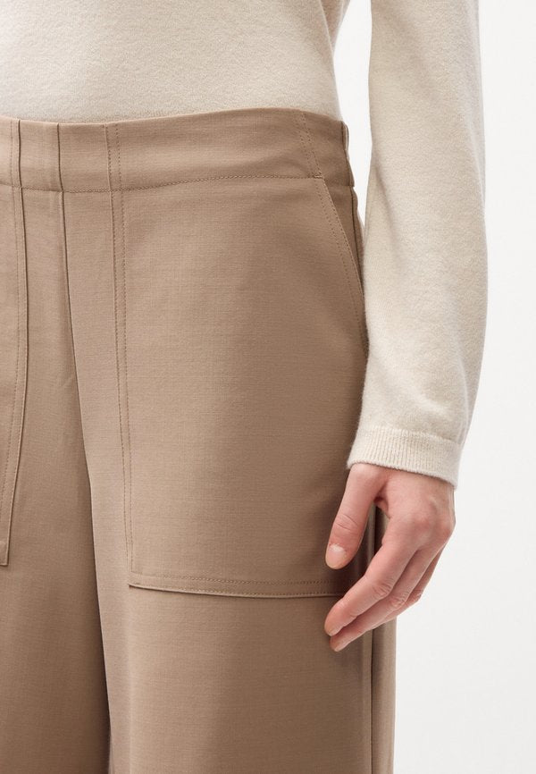 Marc O'Polo PANTS CULOTTE MEDIUM WAIST, ELASTIC AT BACK WAISTBAND POCKET DETAILS