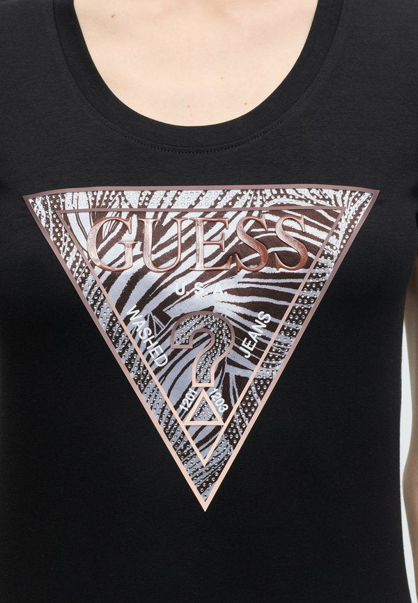 Guess ZEBRA TRIANGLE TEE