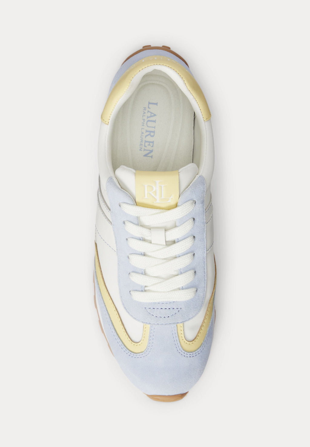 Lauren Ralph Lauren DANI COLOR-BLOCKED LEATHER SNEAKER