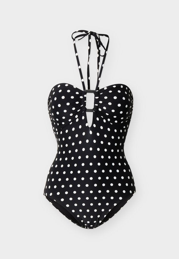 MICHAEL Michael Kors BANDEAU ONE PIECE LOGO RECTANGLE