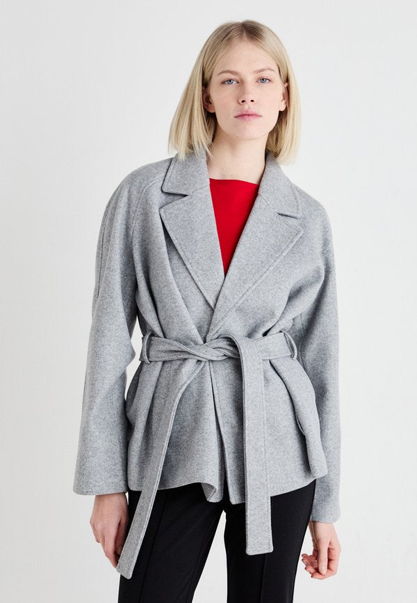 Vero Moda VMFORTUNEAYA - Short coat - light grey melange