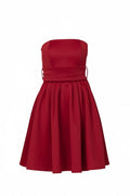 WAL G. JENIN WRAP SKATER DRESS
