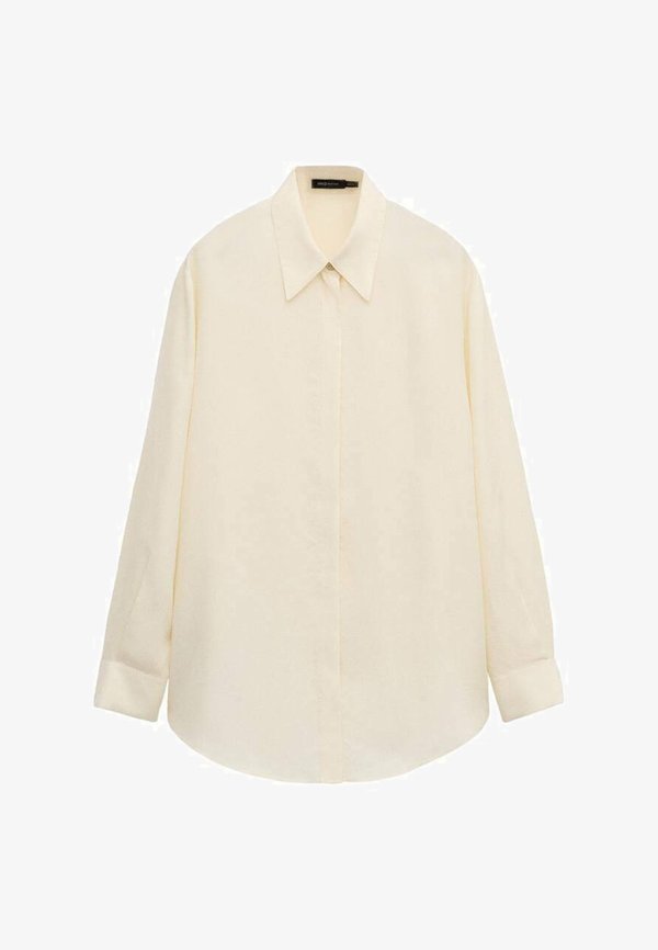 Mango Button-down blouse - light yellow