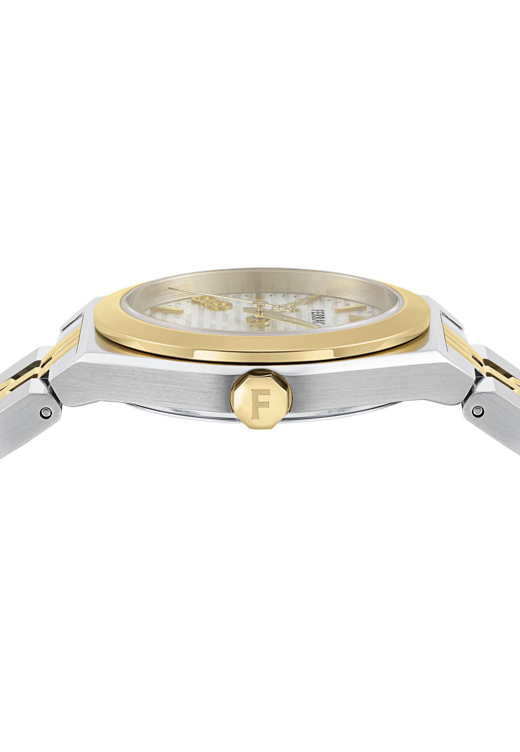 WATCH VEGA DUO 28MM QTZ C/BICO SS IPCH D/WHITE MOP B/BICO SS Media 3