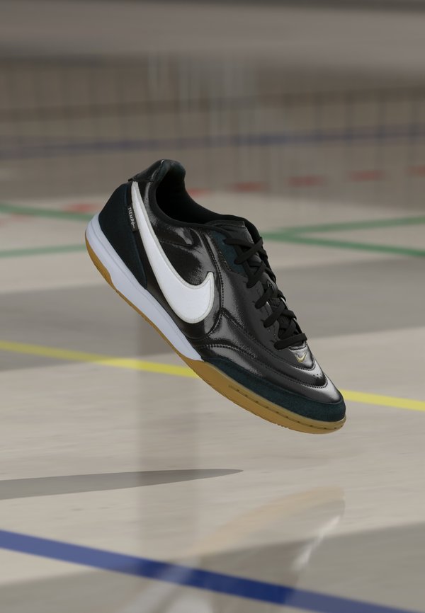 Nike Performance TIEMPO STREETGATO IC UNISEX - Indoor football boots - black/white