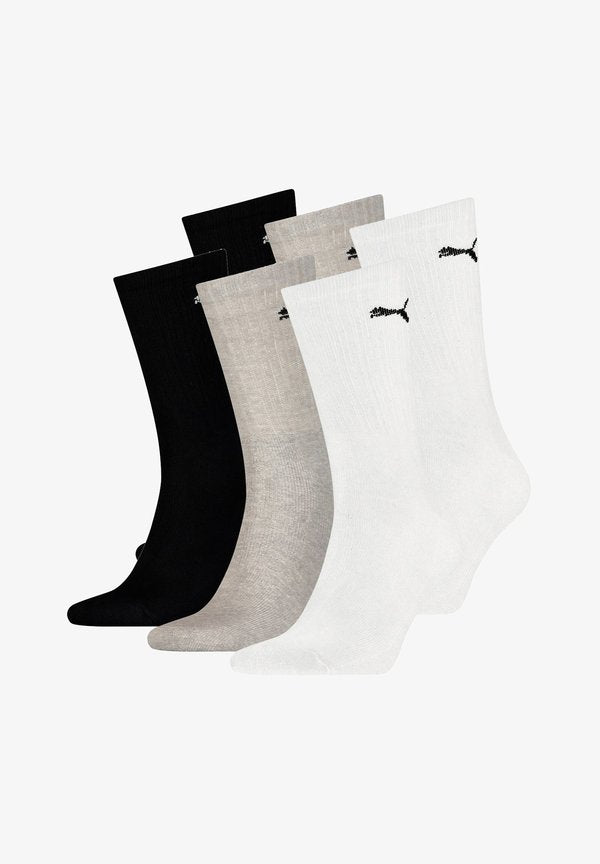 Puma 6 PACK - Sports socks - white/grey/black