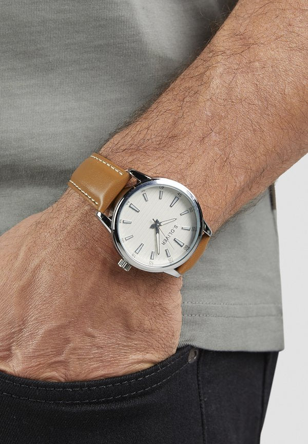s.Oliver CORE ROUND - Watch - braun