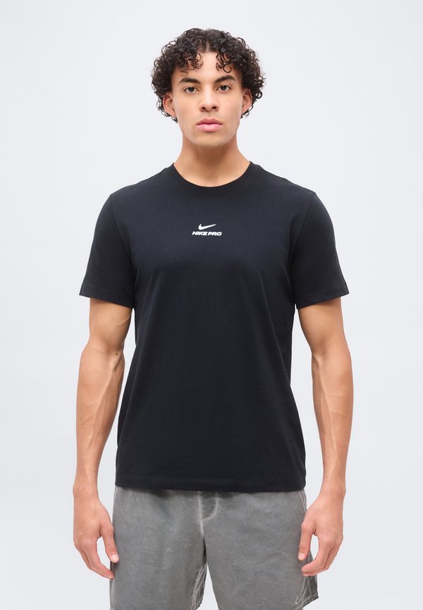 Nike Performance TEE - Sports T-shirt - black/white