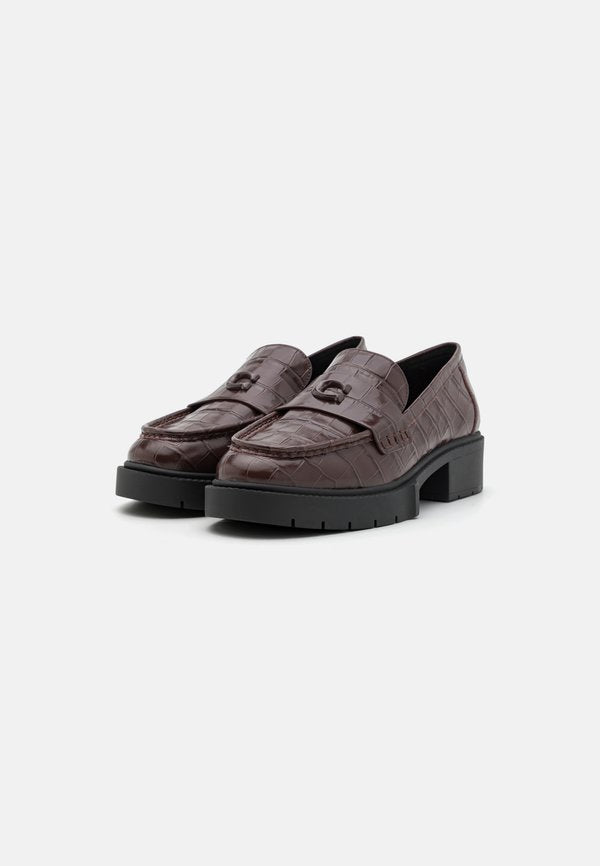 COACH EMBOSSED CROC LOAFER