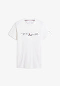 Tommy Hilfiger LOGO TEE - Print T-shirt - ivory petal