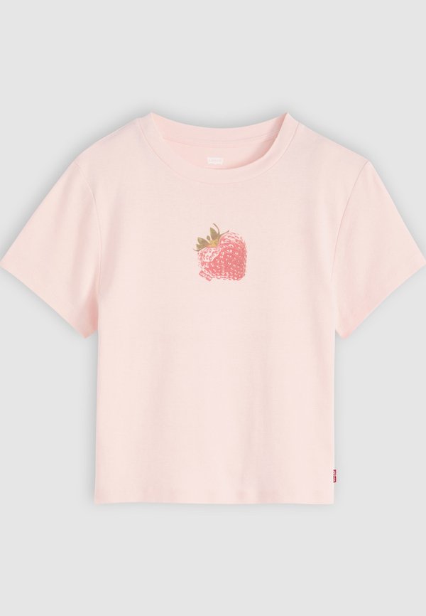 Levi's® ESSENTIAL SPORTY TEE - Print T-shirt - heart strawberry crystal pink