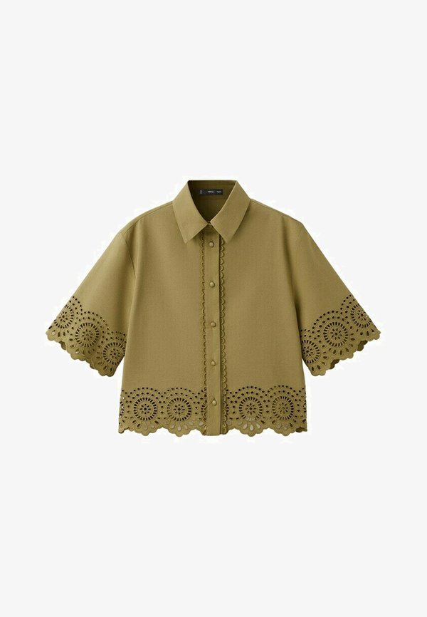 Mango ADULT - Button-down blouse - green
