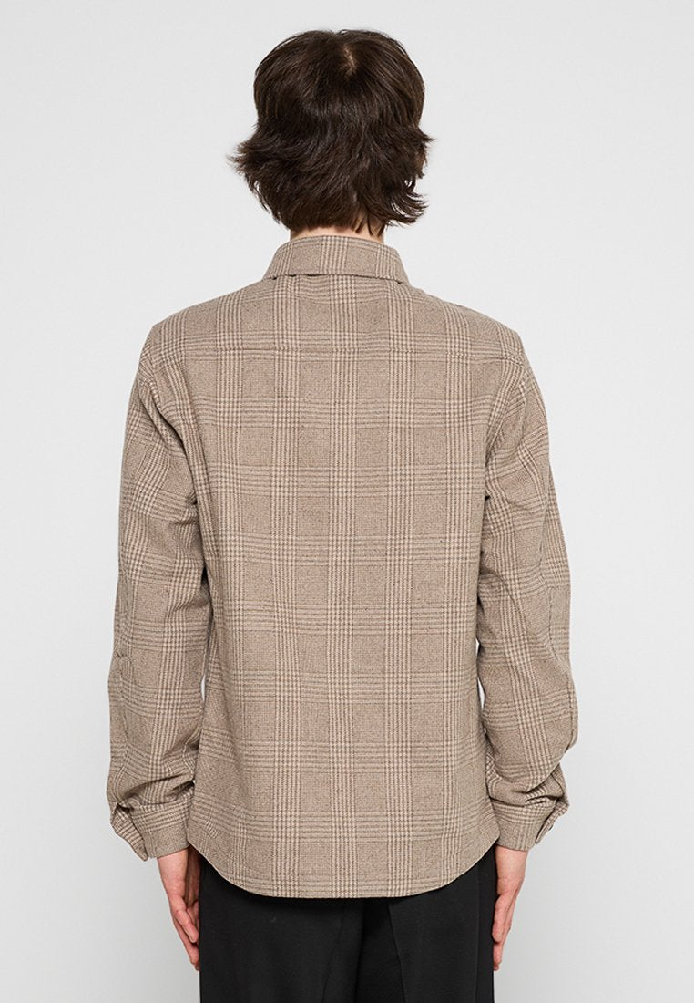 PROFUOMO OVERSHIRT SMALL CHECK BEIGE