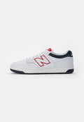 New Balance BB480LBA UNISEX - Basketball shoes - white/navy
