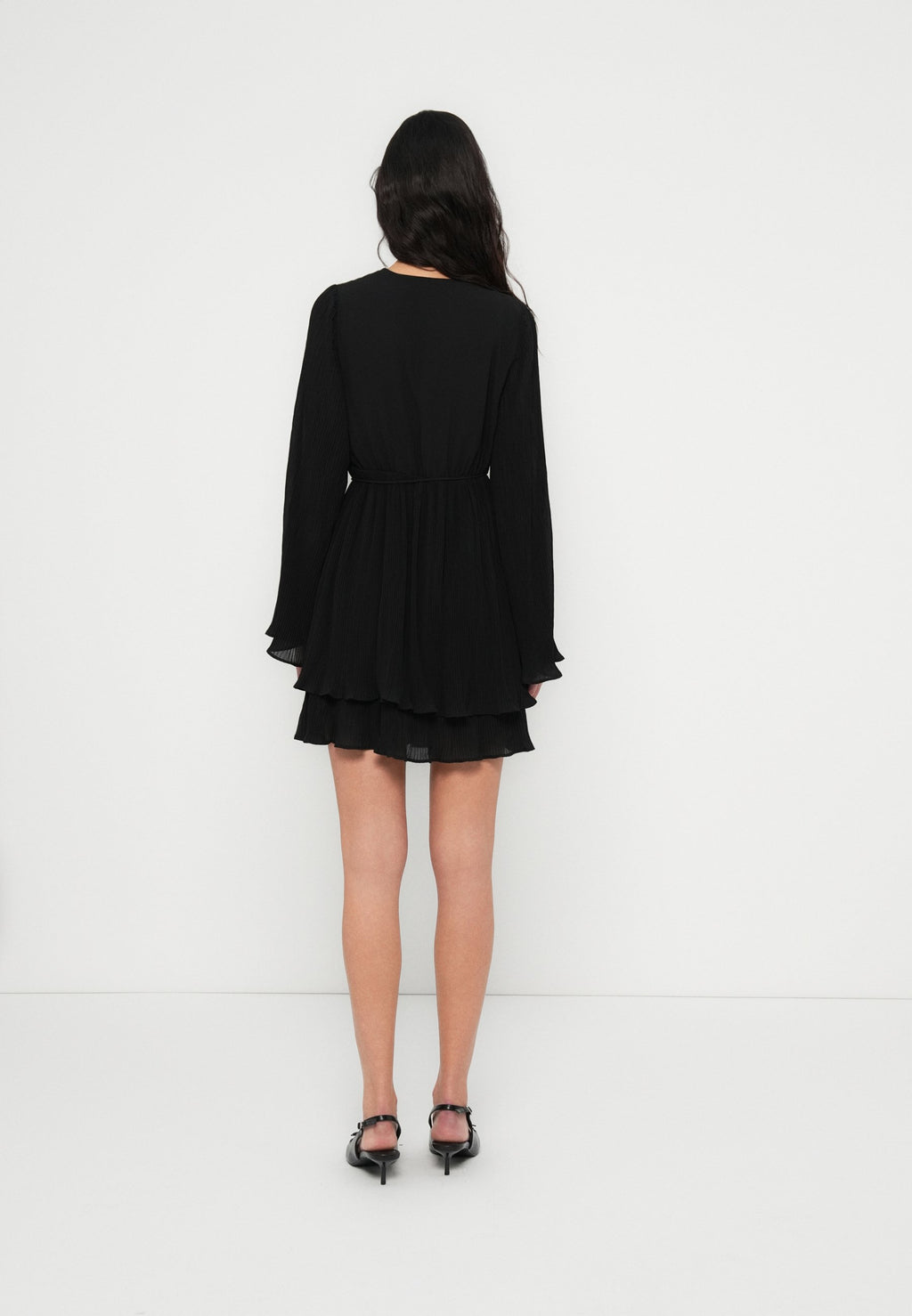 Gina Tricot PLEATED WRAP DRESS