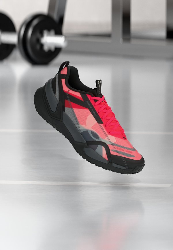Under Armour REIGN XT - Training shoe - racer red/black/winter white