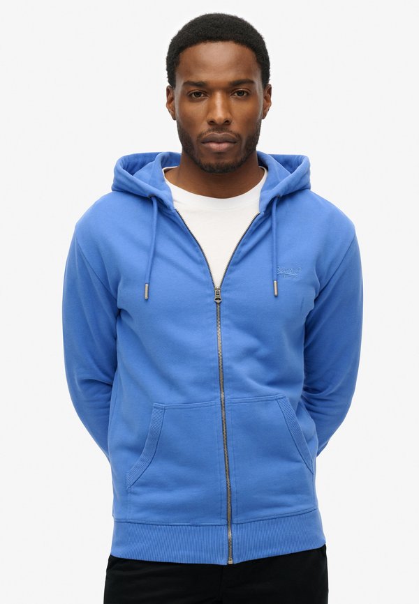 Superdry & Co SUPERDRY - Zip-up sweatshirt - chambray blue