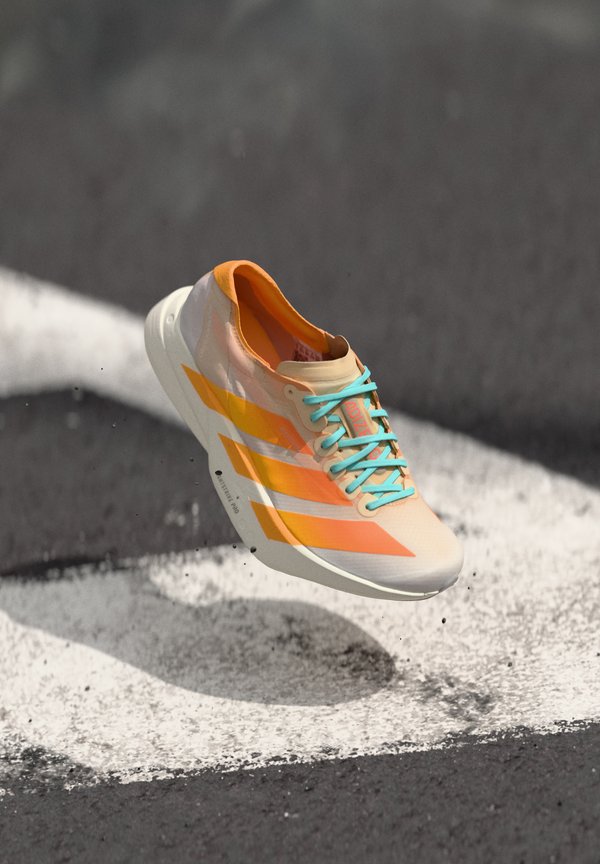 adidas Performance ADIZERO ADIOS PRO 4 - Road running shoes - crystal sand flash orange flash aqua