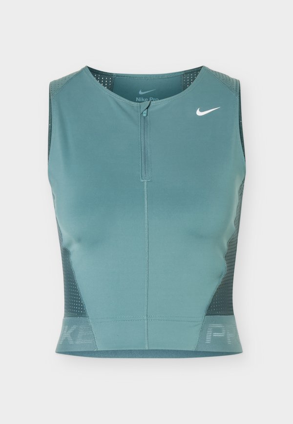Nike Performance TANK - Top - mineral slate/faded spruce/white