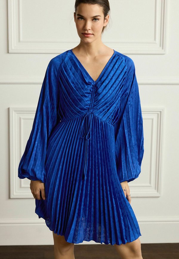 Next PLEATED OCCASION LONG SLEEVE MINI DRESS