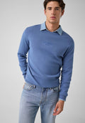 Guess PULLOVER MIT GESTICKTEM LOGO - Jumper - blau