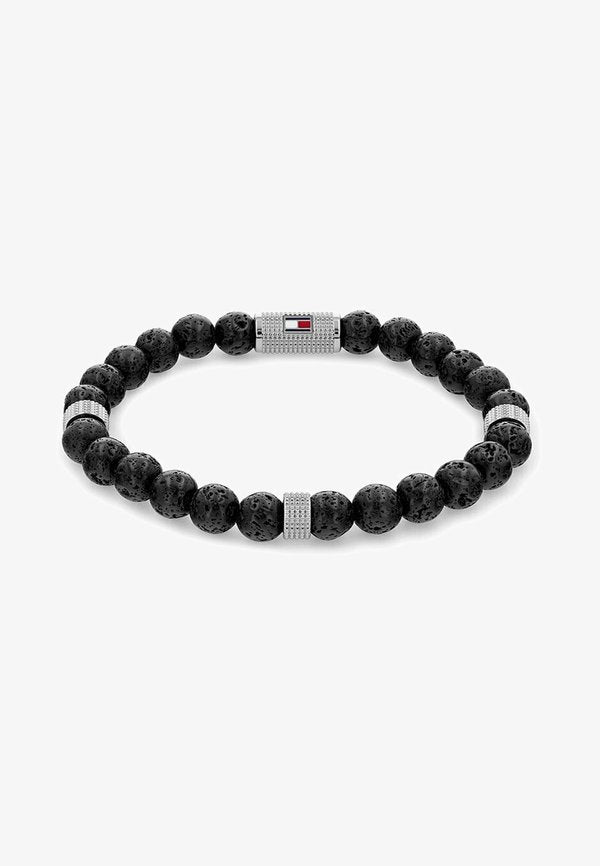 Tommy Hilfiger FARBSTEIN - Bracelet - schwarz
