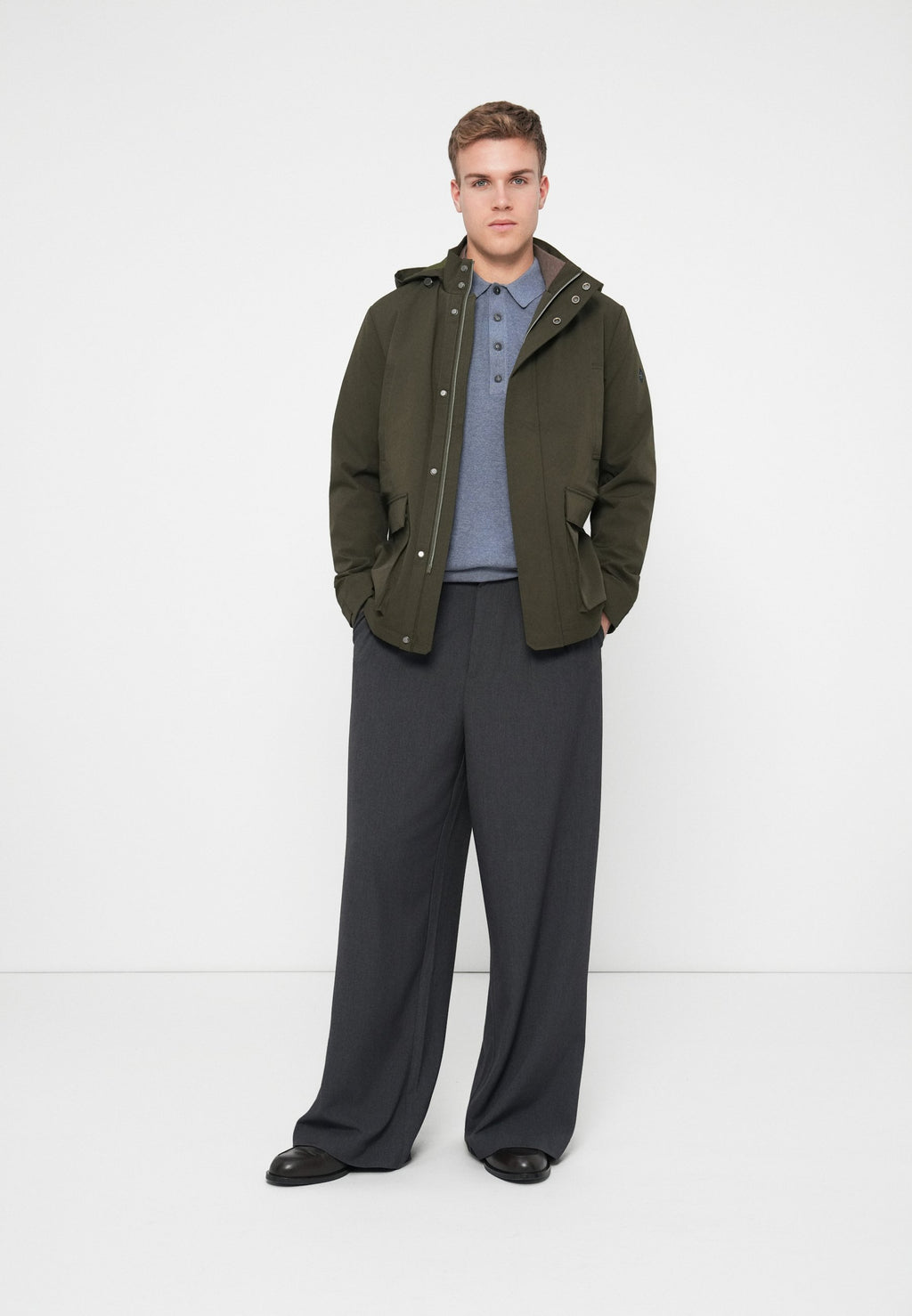 Hackett London HOODED CARCOAT