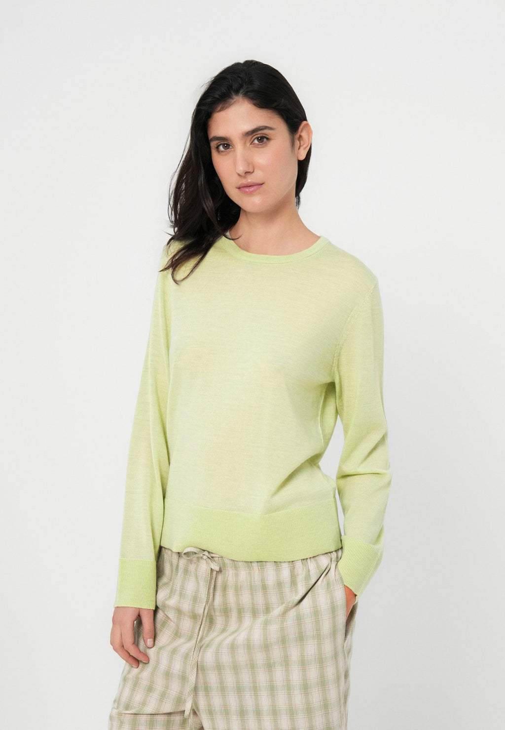 Selected SLFTHEA LS KNIT MERINO O-NECK NOOS
