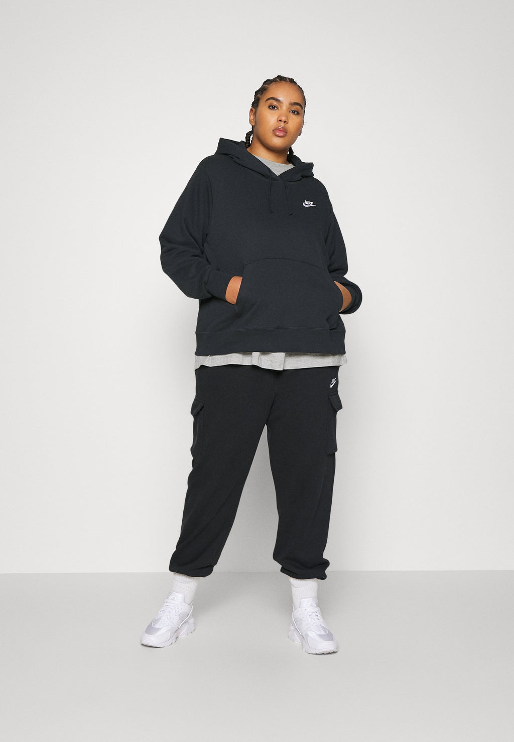 Nike Sportswear W NSW CLUB FLC PO HDY STD PLUS