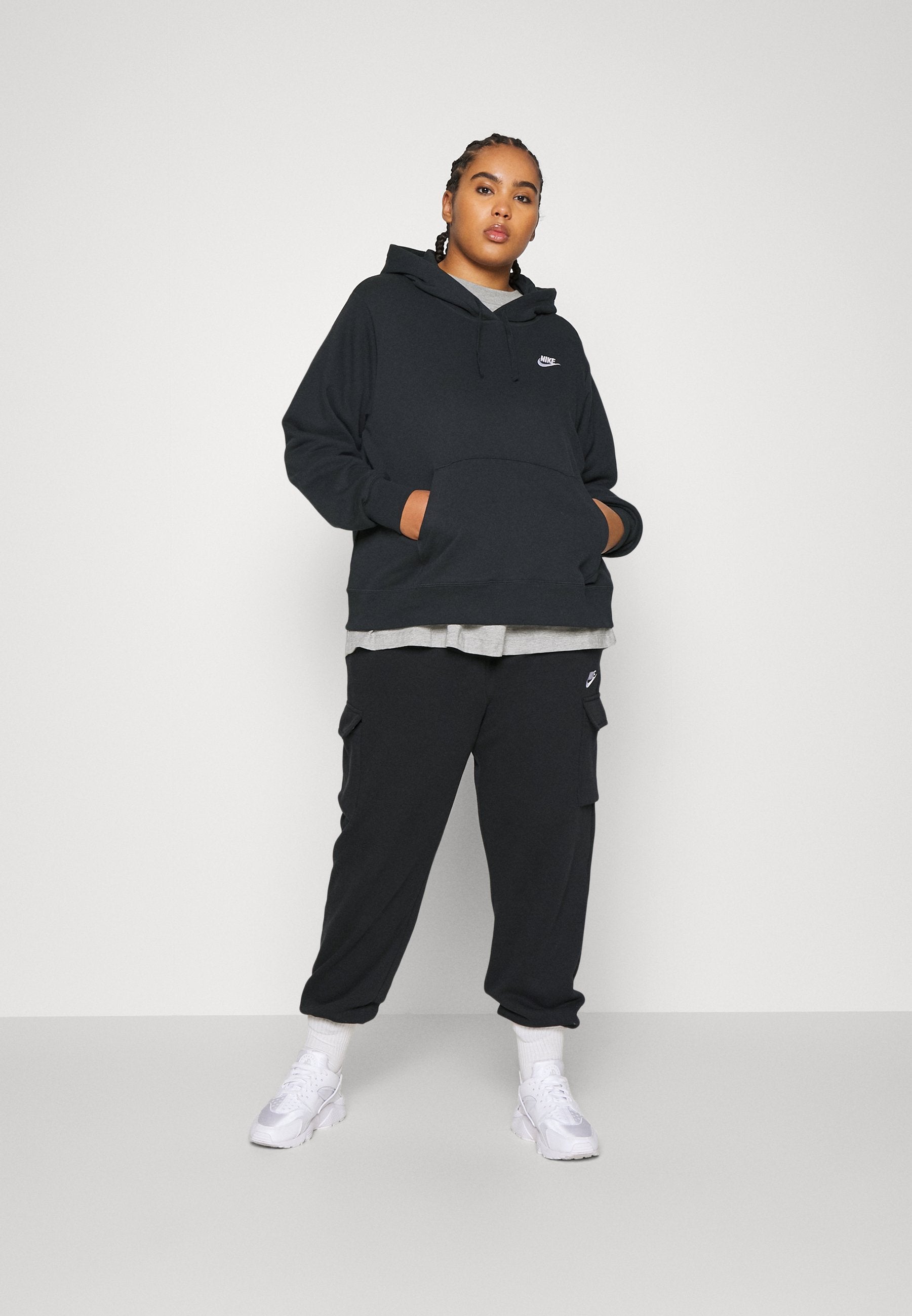 Nike Sportswear W NSW CLUB FLC PO HDY STD PLUS