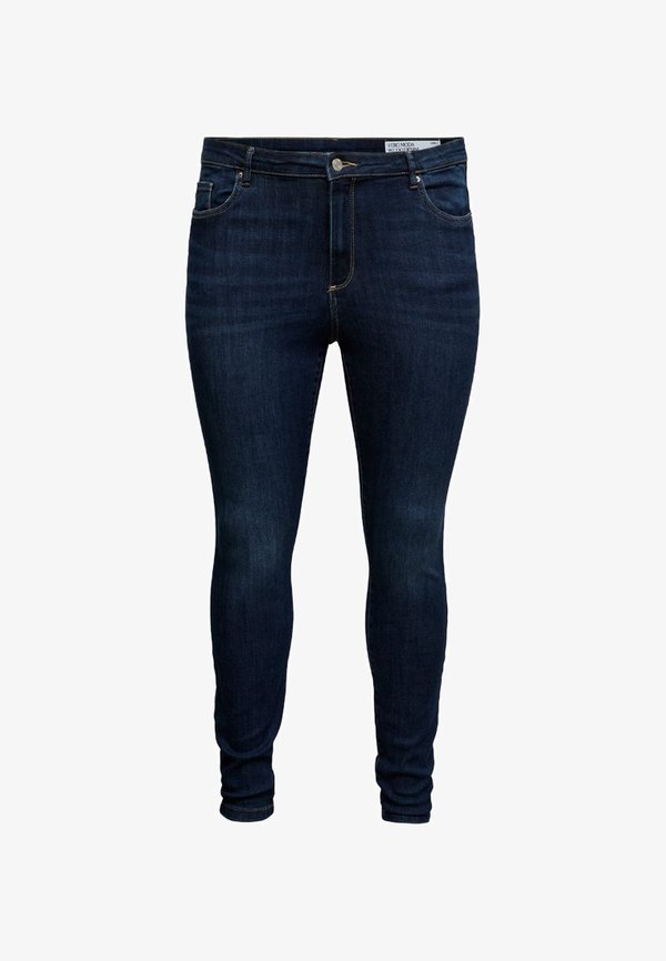 Vero Moda Curve VMCPHIA High rise Skinny Fit - Jeggings - dark blue denim
