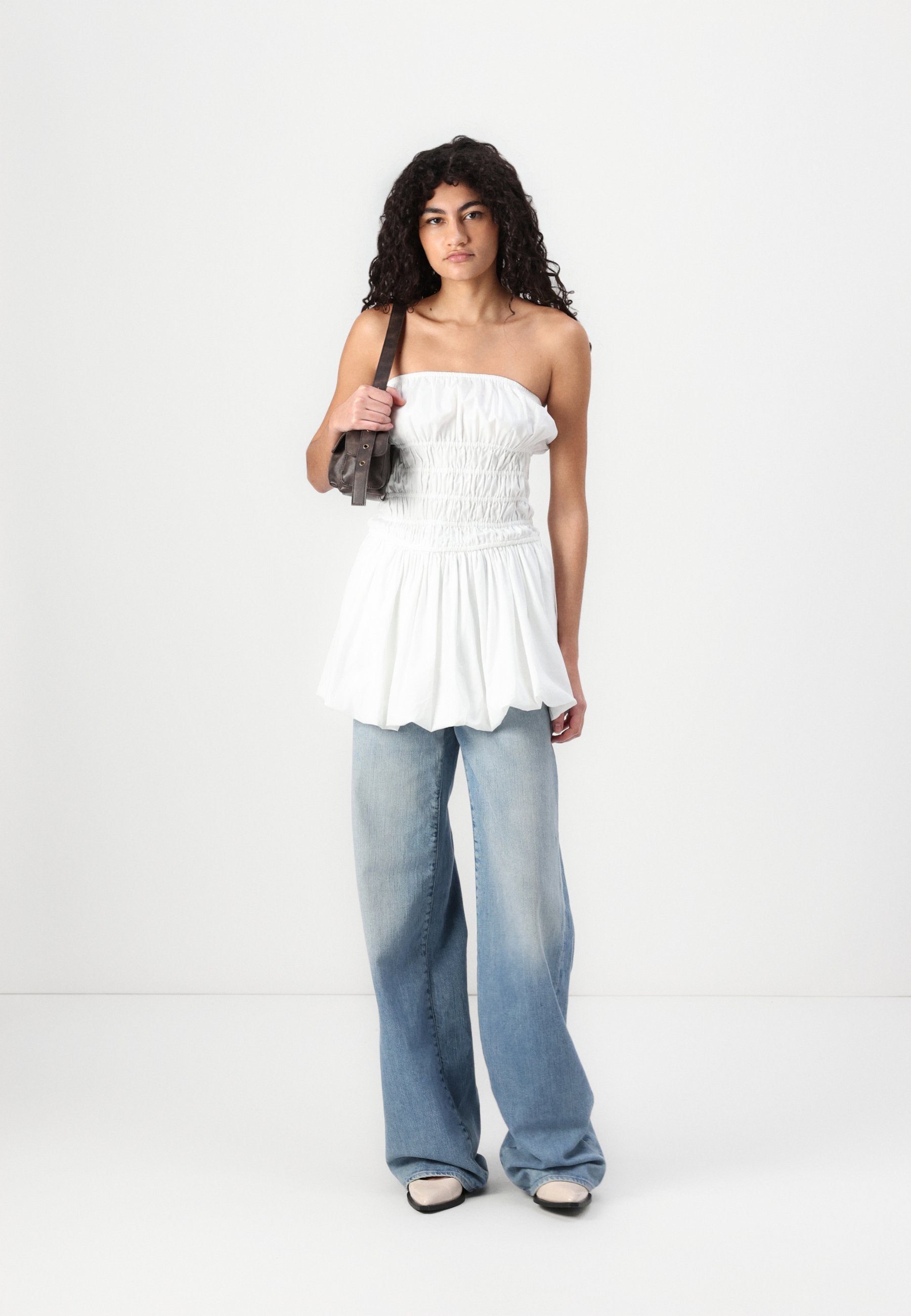 Hollister Co. Strapless Bubble Mini Dress