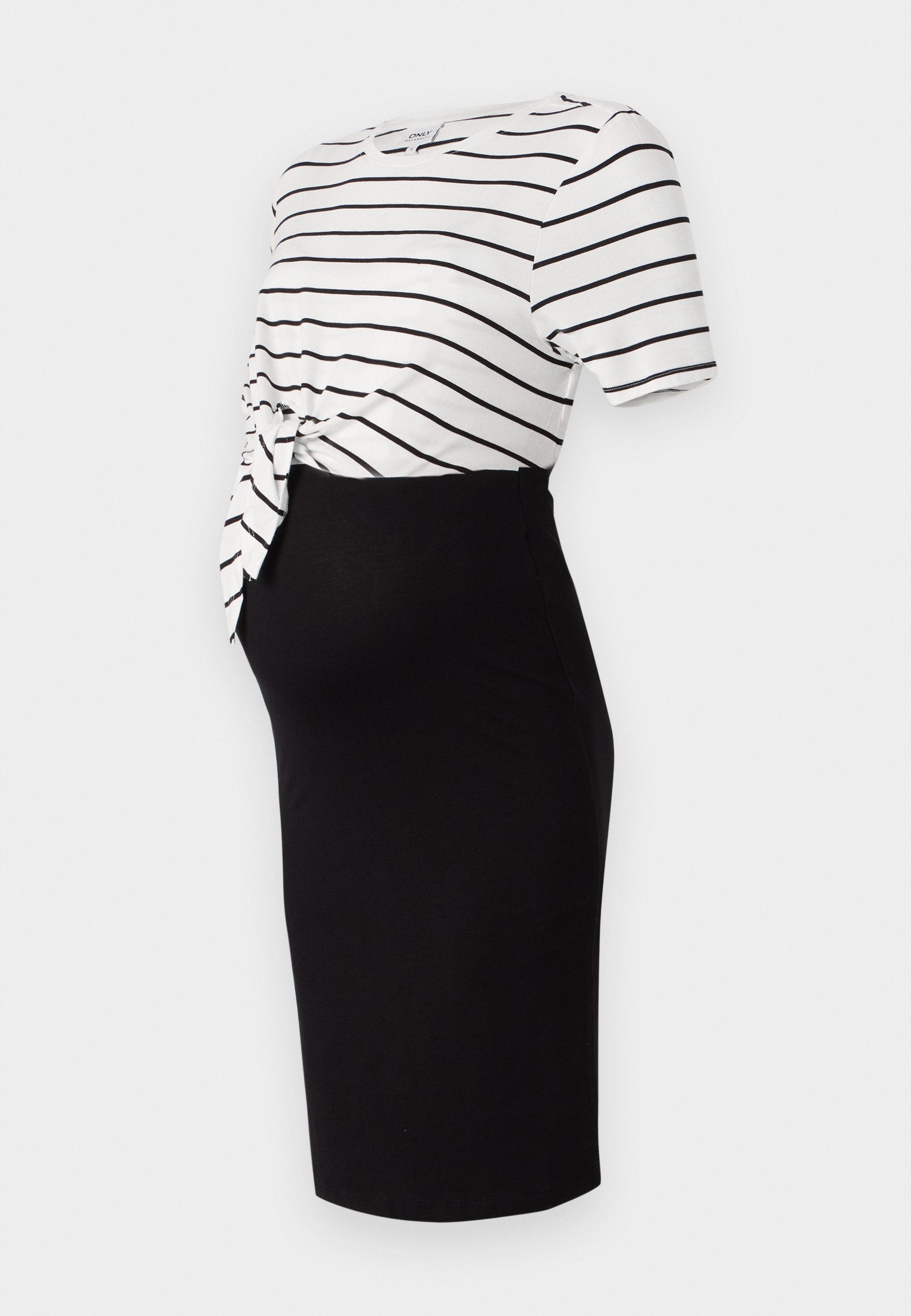 ONLY MATERNITY OLMOLINE KNOT O NECK NURSING DRESS