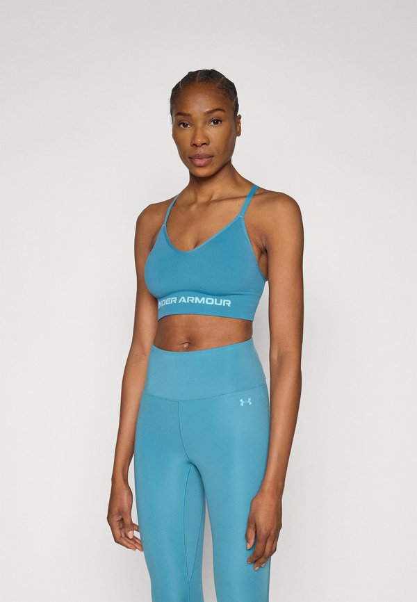 Under Armour VANISH SEAMLESS LOW - Light support sports bra - boundless blue/blue haze