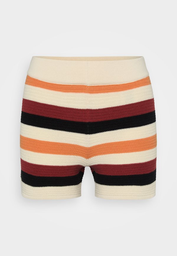 Vero Moda Petite VMARUBA - Shorts - birch/marasala/black/coppertan