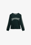 Superdry & Co ATHLETIC ESSENTIALS GRAPHIC  - Long sleeved top - enamel green