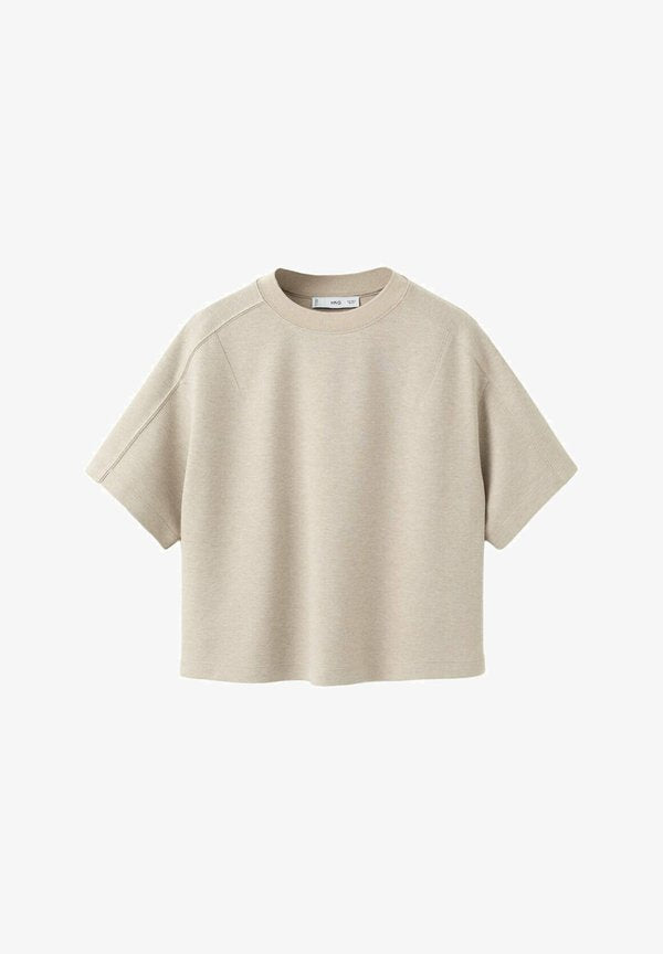 Mango ADULT - Basic T-shirt - écru