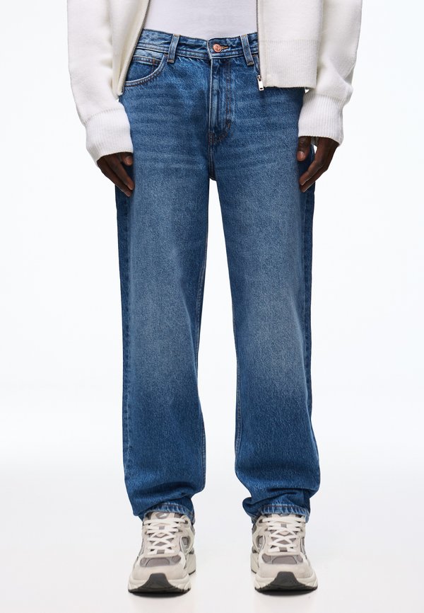 Bershka STRAIGHT-LEG - JEANS - Straight leg jeans - dark blue