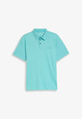 TOM TAILOR POLOSHIRT MIT LOGO-PRINT - Polo shirt - river teal two tone