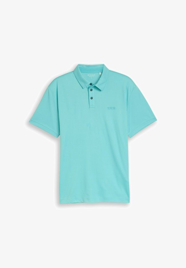 TOM TAILOR POLOSHIRT MIT LOGO-PRINT - Polo shirt - river teal two tone