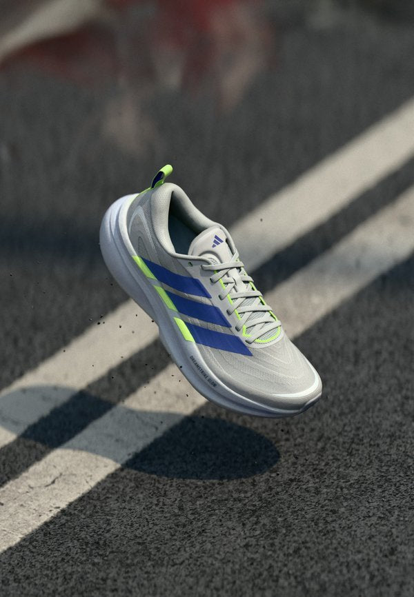 adidas Performance SUPERNOVA GLIDE M UNISEX - Road running shoes - grey two/signal green