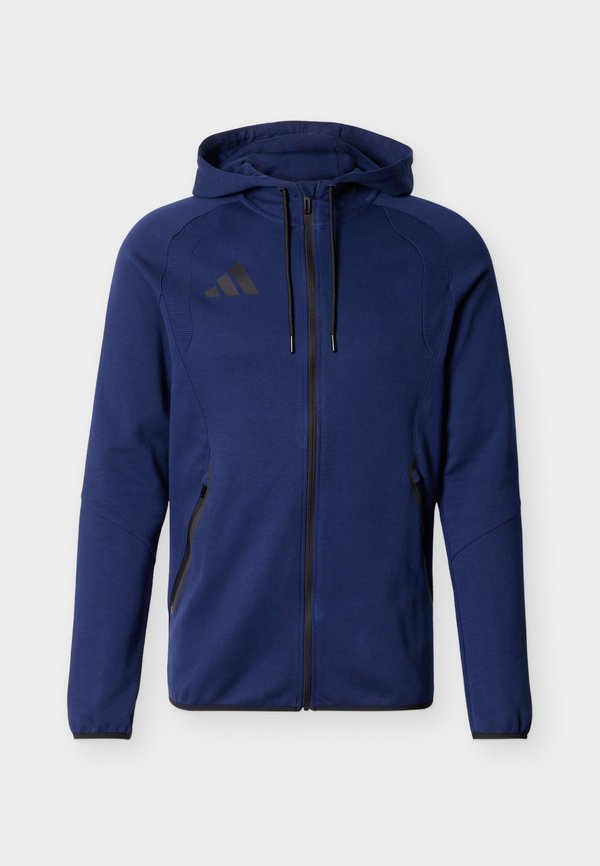 adidas Performance TIRO TRAVEL HOODIE - Zip-up sweatshirt - team navy blue