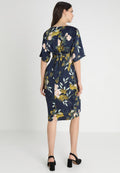 JoJo Maman Bébé FLORAL V NECK SHORT SLEEVE DRESS
