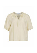VILA Short sleeved tie neck